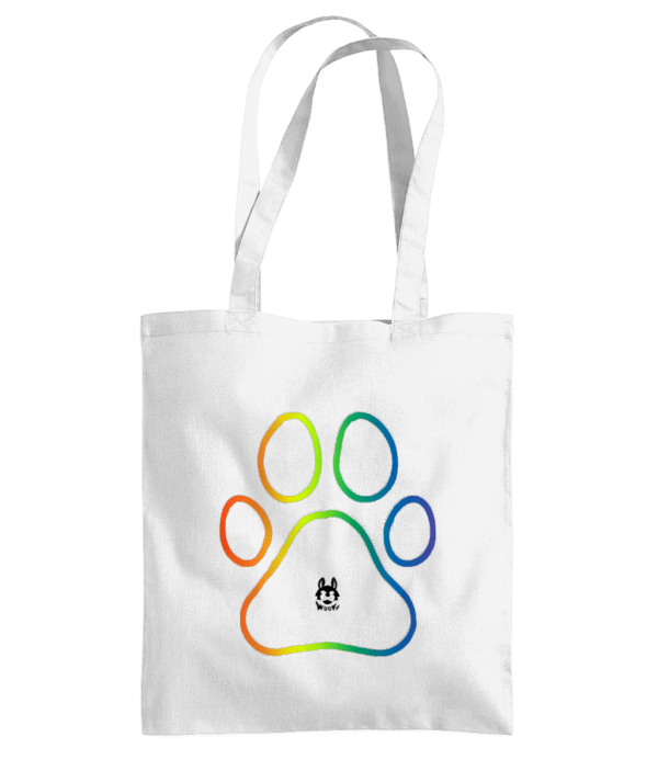 Woofr Bag for Life - Long Handles Rainbow Paw